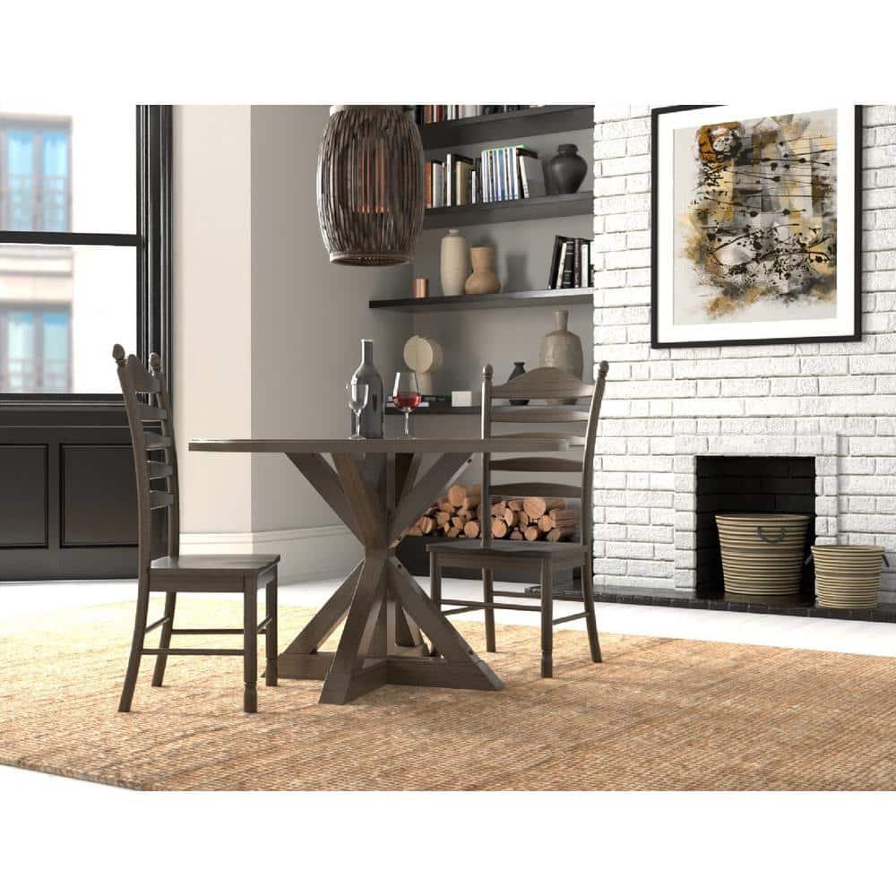 Carolina Classics Diana Wood Dining Table with Trestle Base in Vintage Walnut