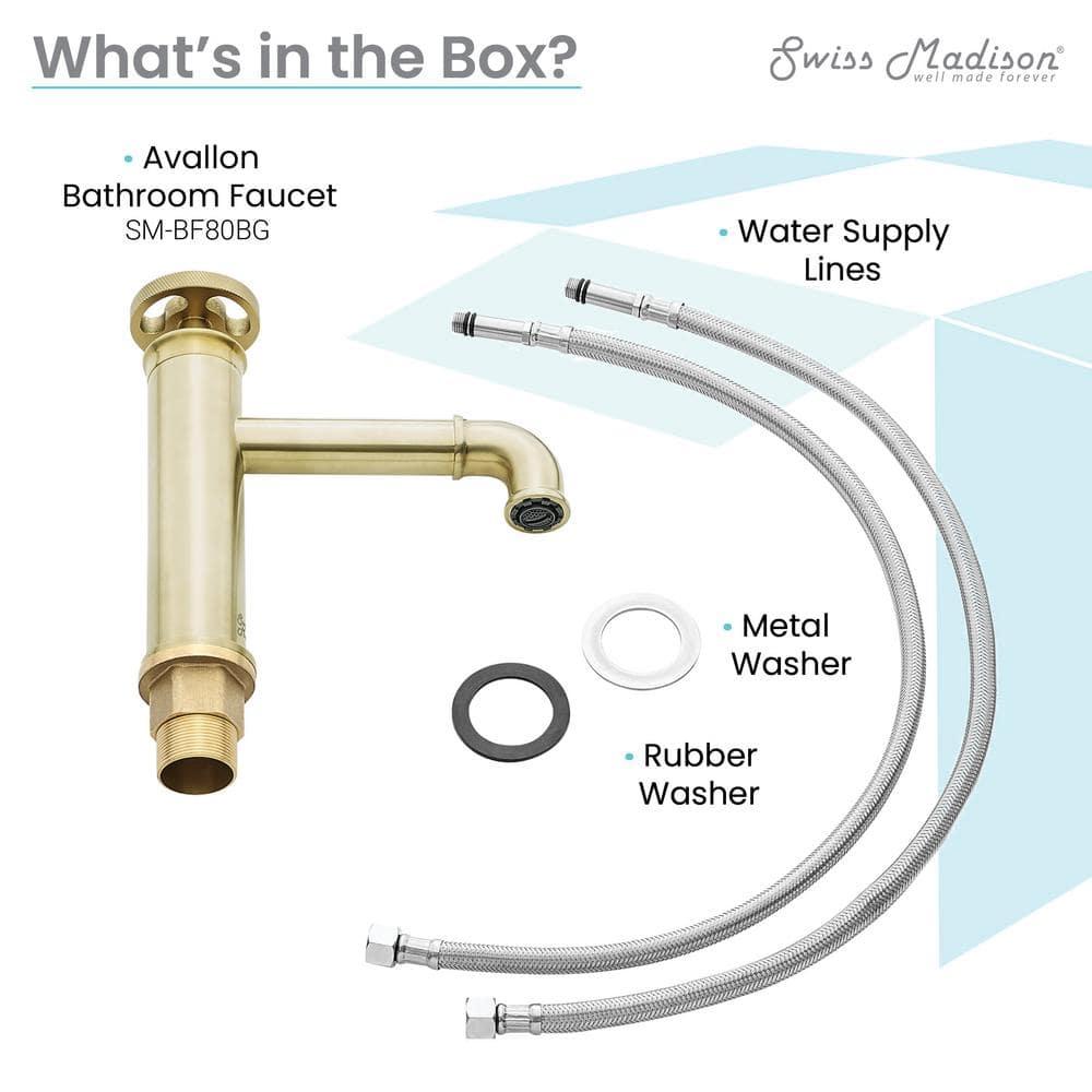 Avallon Single Hole, Single-Handle Wheel, Bathroom Faucet