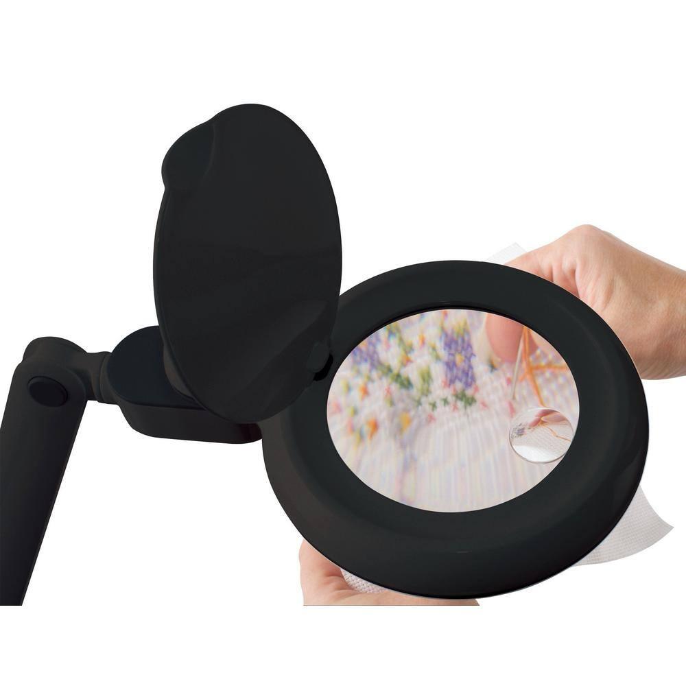 OttLite OttLite Space Saving LED Magnifier Desk Lamp - 1.75x Optical Grade Magnifier, Pivoting Head