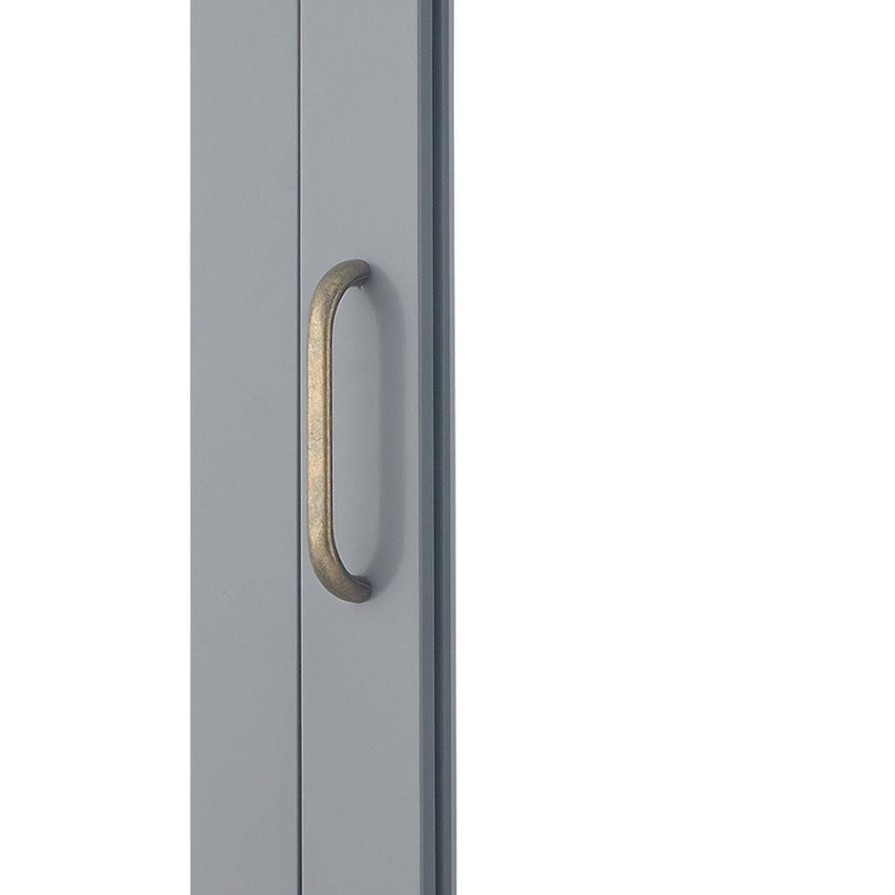 Greyleigh™ Church Strett Removable Wall Medicine Cabinet with Mirrored Door and Adjustable Shelf, Gray Modern Storage for Bathrooms