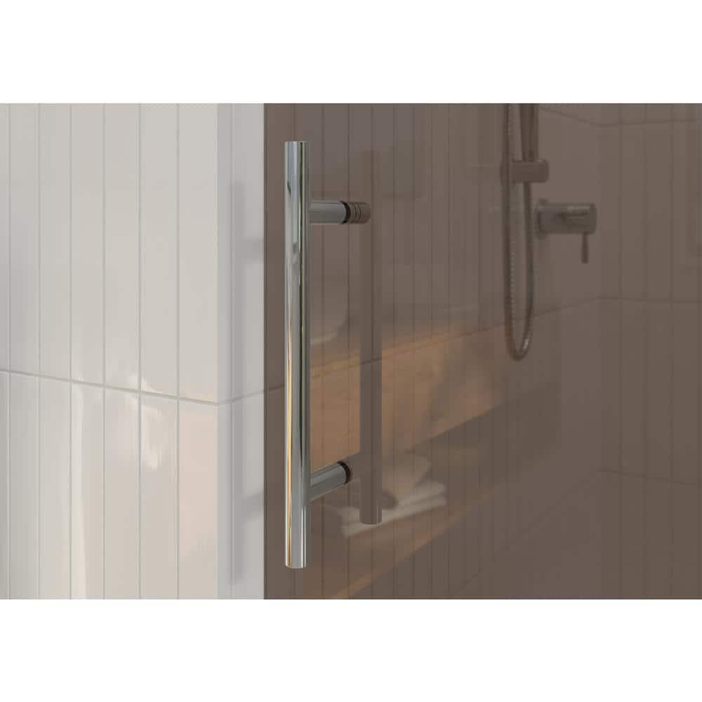 Equinox 56 - 60 in. x 78 in. Fully Frameless Tinted Sliding Shower Door