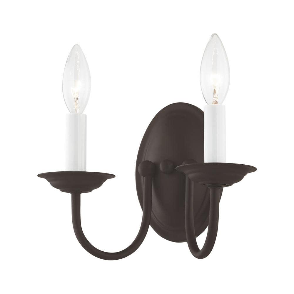 Livex Lighting Home Basics 2 - Light Wall Light in  Bronze