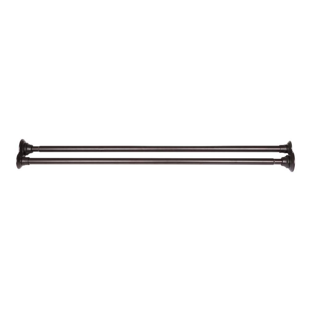 Utopia Alley 72'' Straight Tension Shower Curtain Rod & Hook Set