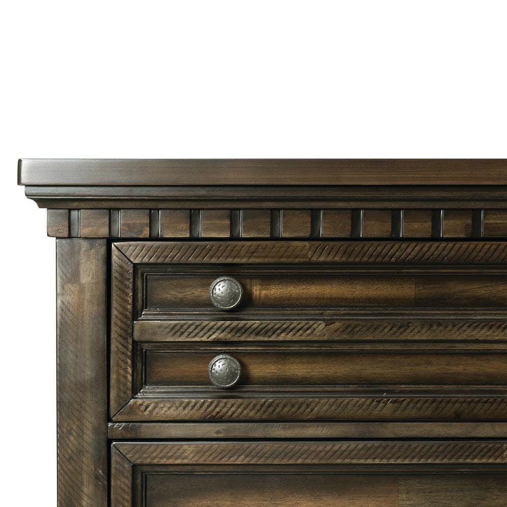 Picket House Furnishings Johnny 2 Drawer Nightstand in Smokey Walnut