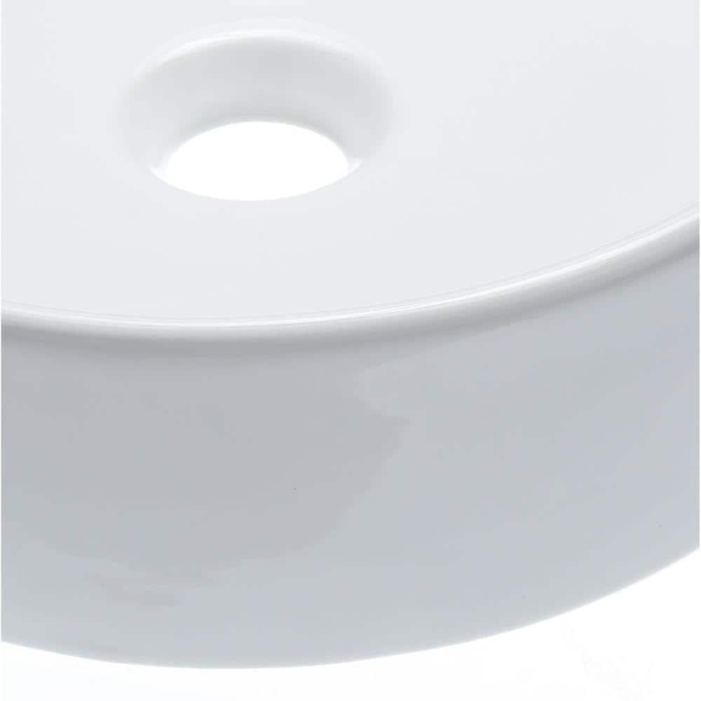 Elanti 1102 Elanti 13.63'' White Porcelain Circular Bathroom Sink