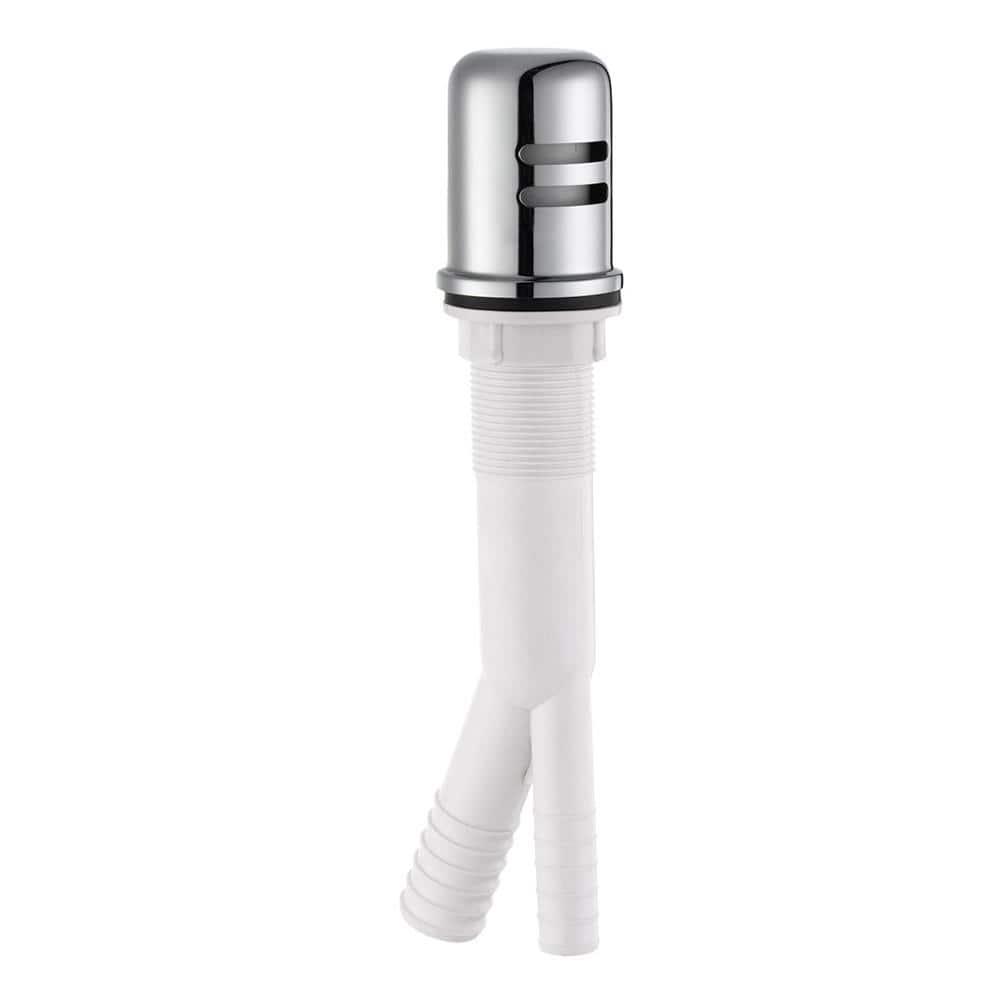 Design House 522946 Dish Washer Air Gap with Cover, Prevent Drain Water Back Up, Polished Chrome