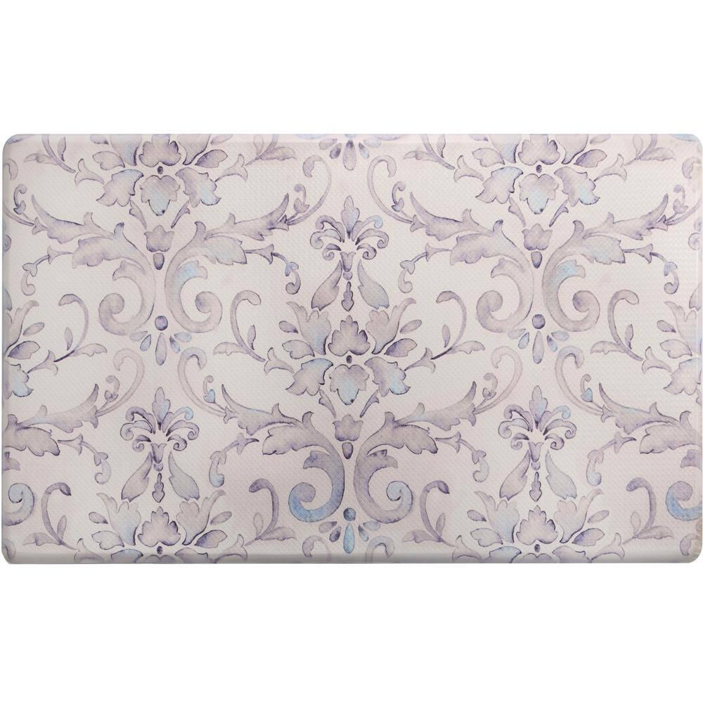 SoHome Cozy Living Watercolor Damask Anti-Fatigue Mat