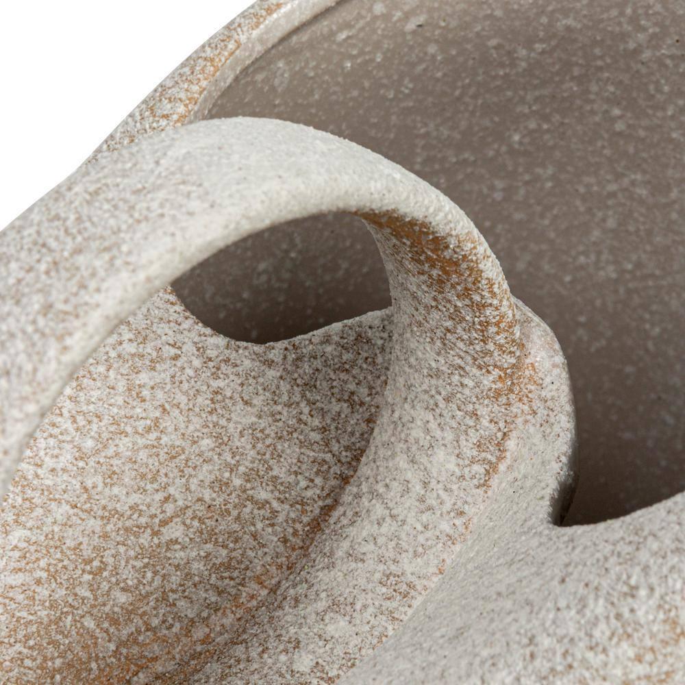 Bloomingville 9 Inches 82-Ounce Textured Stoneware Pitcher in Reactive Glaze, White
