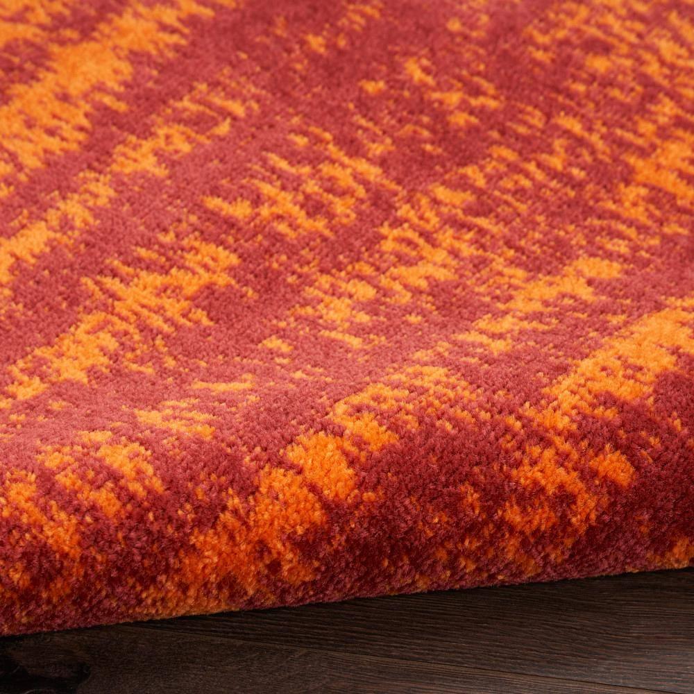 Nourison Essentials 3' x 5' Red Modern Indoor/Outdoor Rug