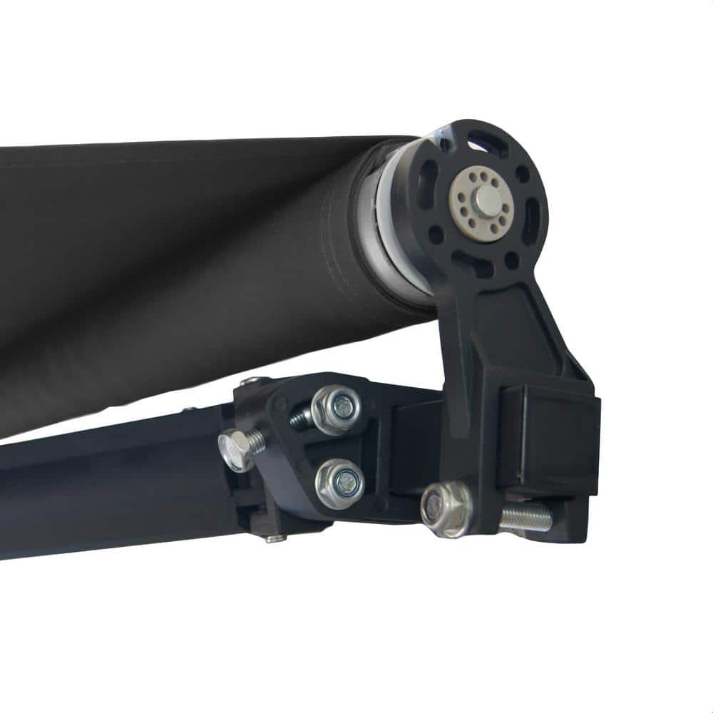 ALEKO AWM13X10BK81 Retractable Motorized Patio 13 x 10 feet Awning Black