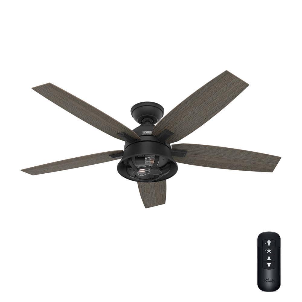 52" Hampshire 5 - Blade Ceiling Fan With LED Light Kit And Handheld Remote