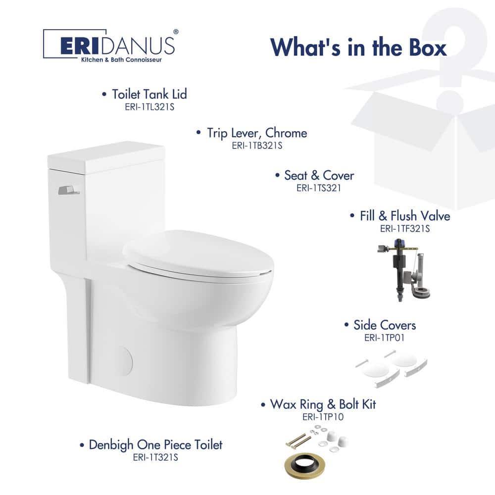 Denbigh Chair Height Elongated Comfort Height One-Piece Toilet (Seat Included)