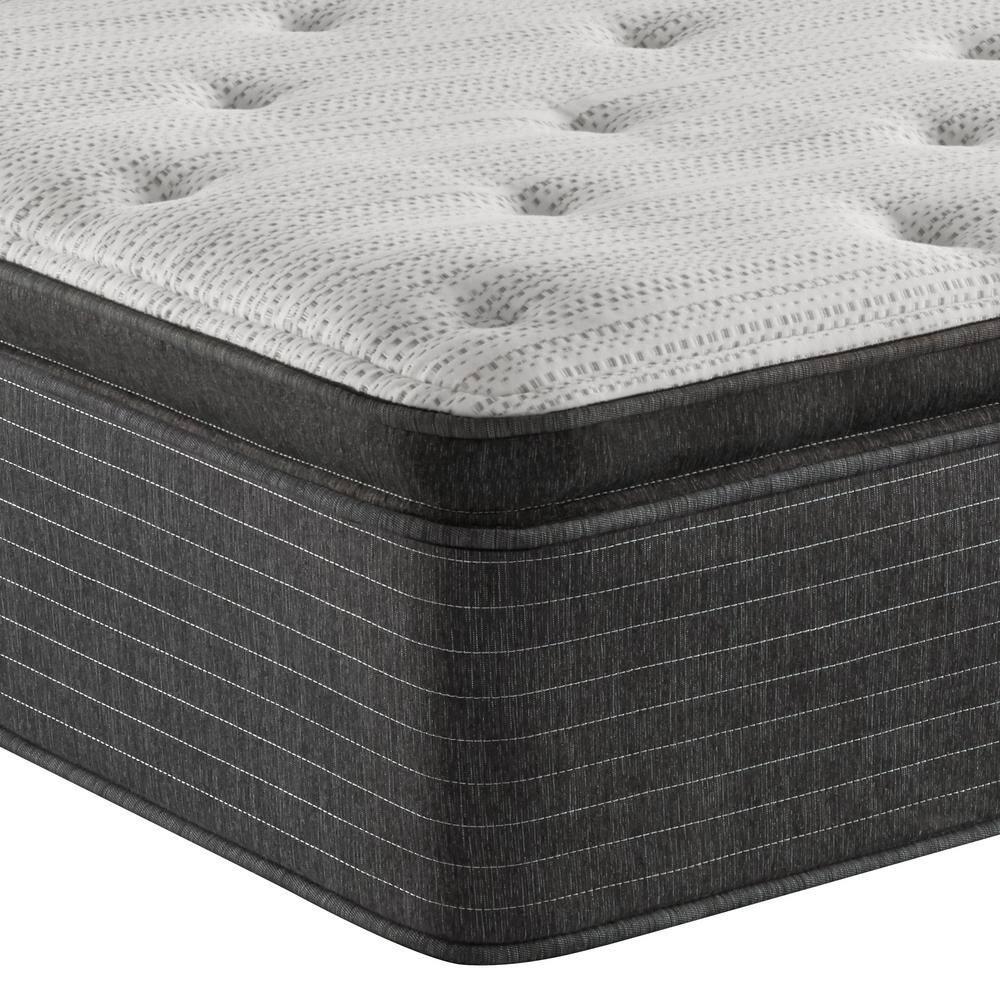 Beautyrest Silver BRS900 Plush Pillow Top 15.25" Innerspring Mattress and Box Spring Set