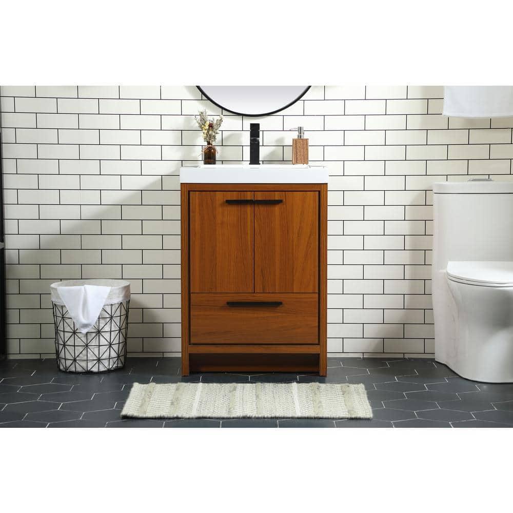 Elegant Kitchen and Bath Elegant Kitchen and Bath 24 Inch Single Bathroom Vanity
