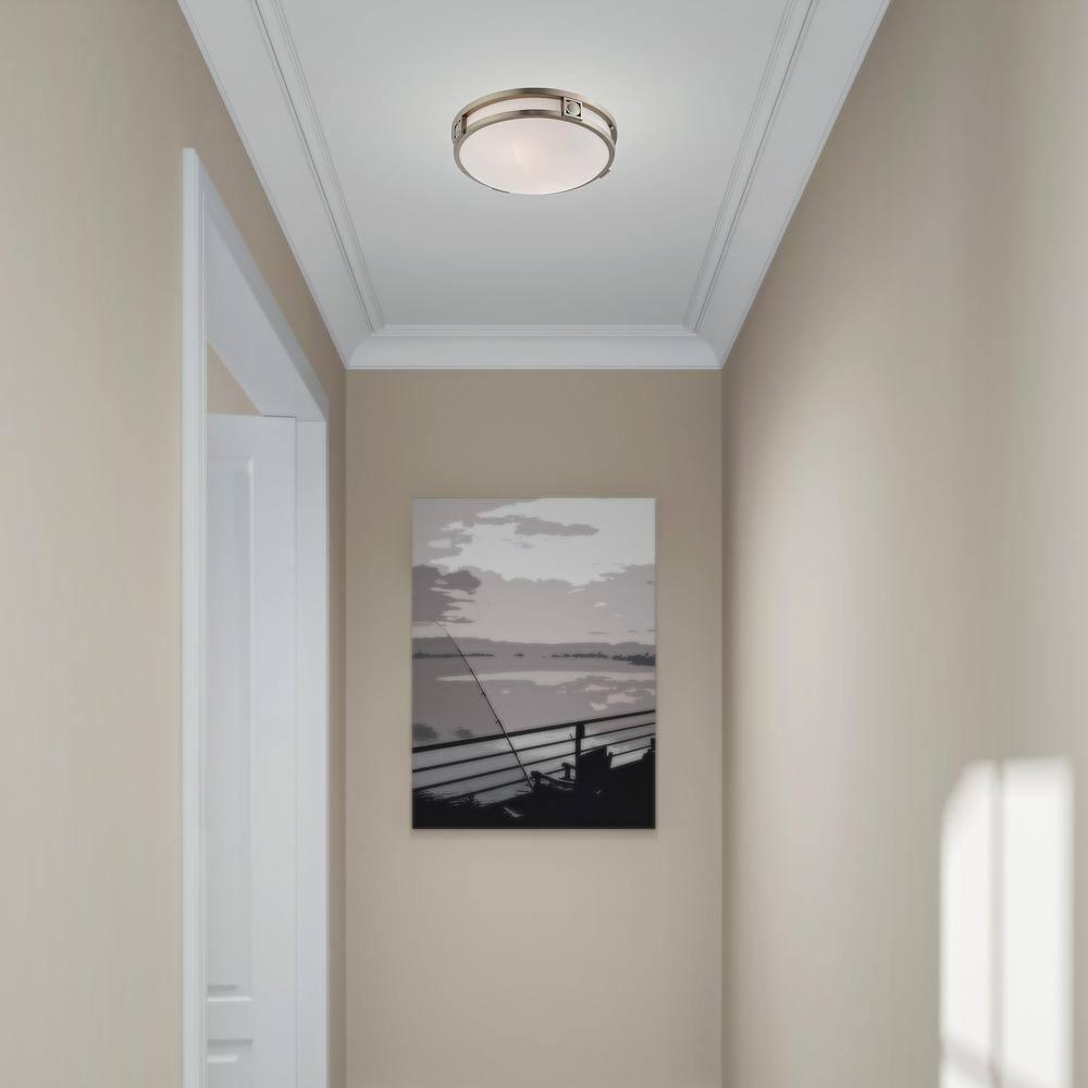 Livex Lighting Titania 2 - Light Flush Mount in  Brushed Nickel
