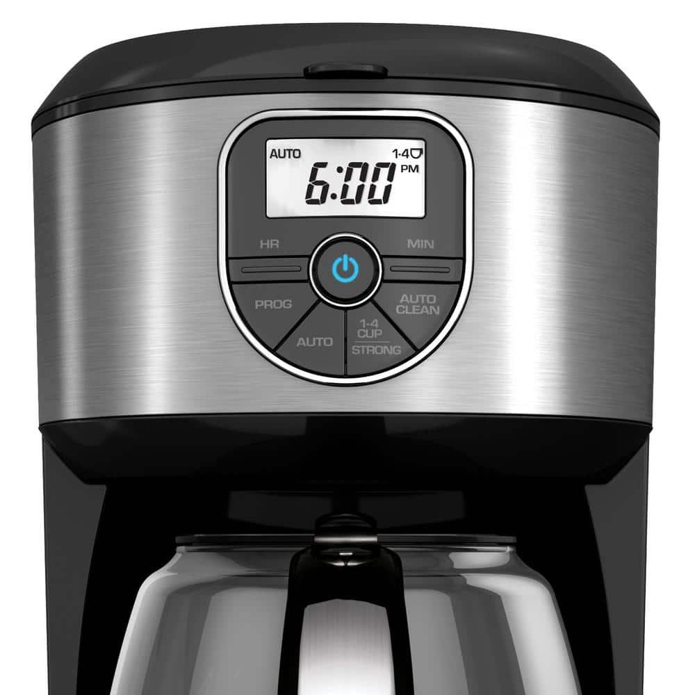 Black And Decker 12 Cup Programmable Coffeemaker In Black And Silver