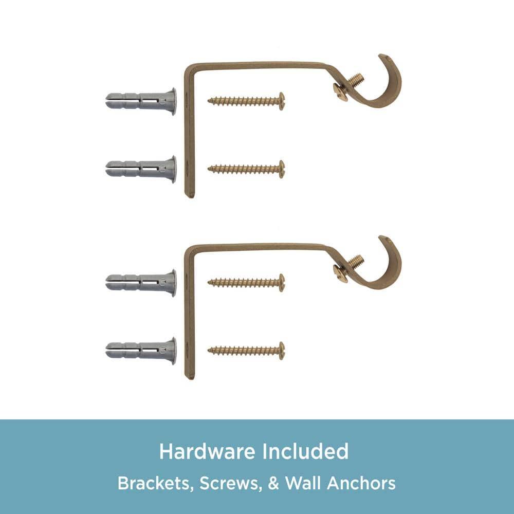 Kenney Kingstown Metal Adjustable 0.5" Single Curtain Rod