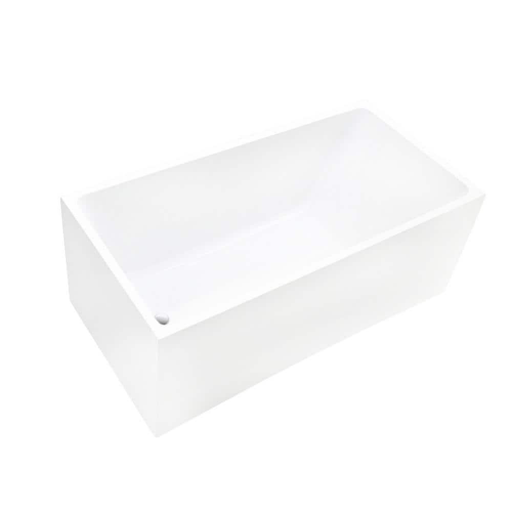 47" x 29" Freestanding Soaking Acrylic Bathtub