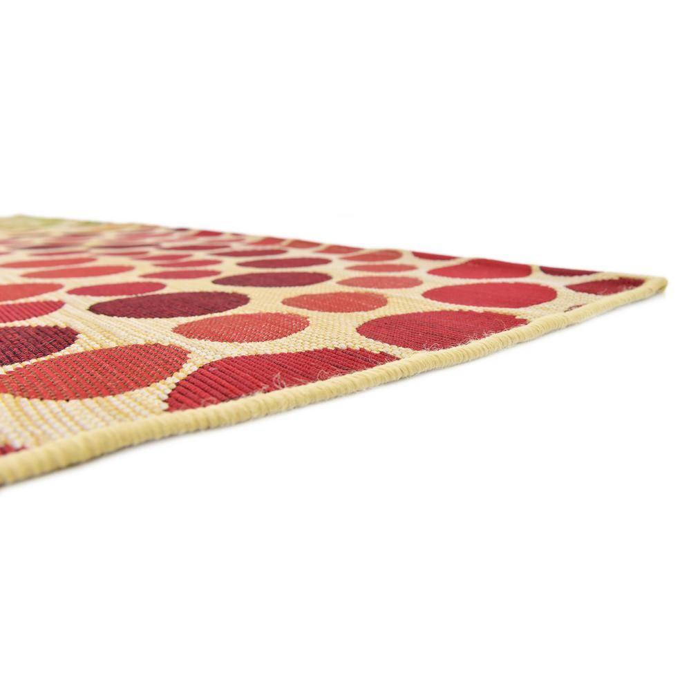 Unique Loom 8' 0 x 11' 4 Beige Outdoor Modern Spark Area Rug