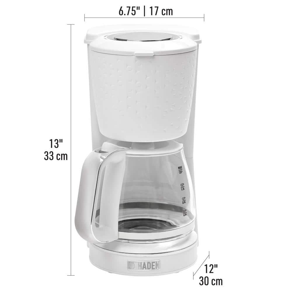 HADEN Starbeck White Drip Coffee Maker