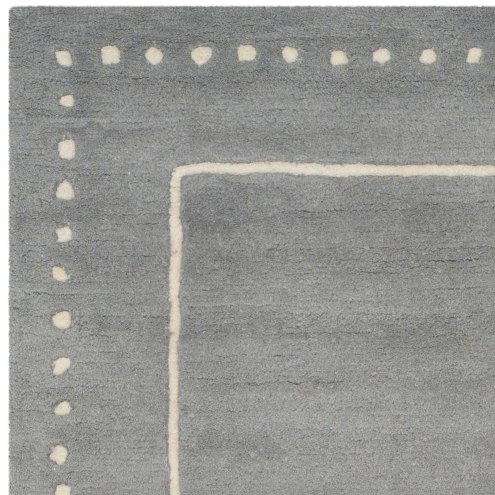 Bella BEL151 Hand Tufted Area Rug - Silver/Ivory - 4'x6' - Safavieh.