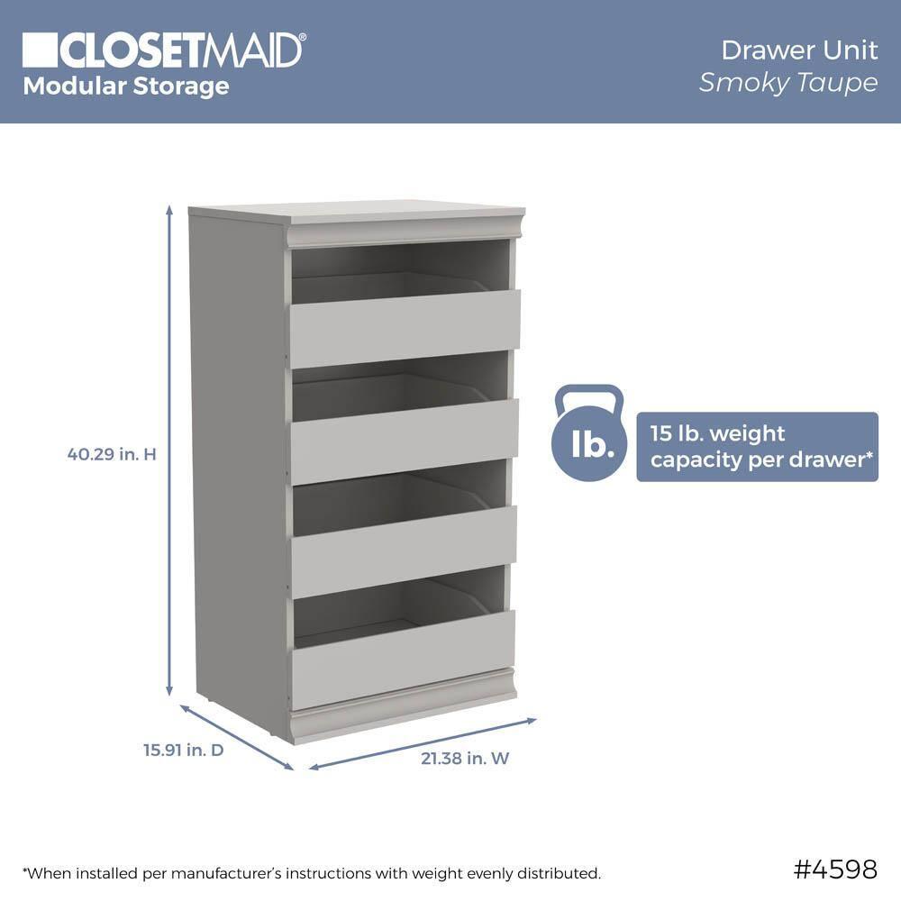 ClosetMaid Modular Storage 4-Drawer Unit - ClosetMaid
