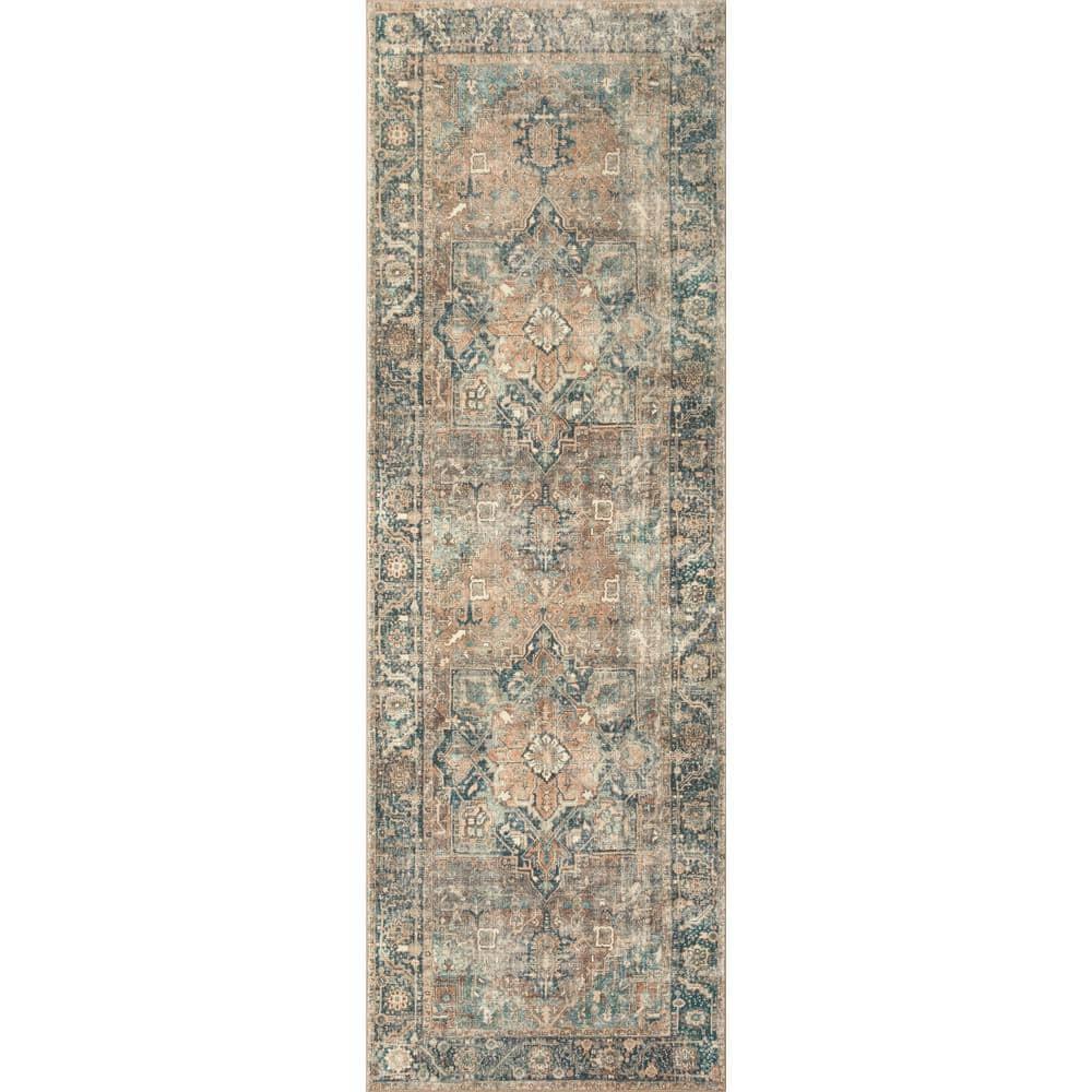 Loloi Margot Terracotta / Lagoon Area Rug feat. Cloudpile