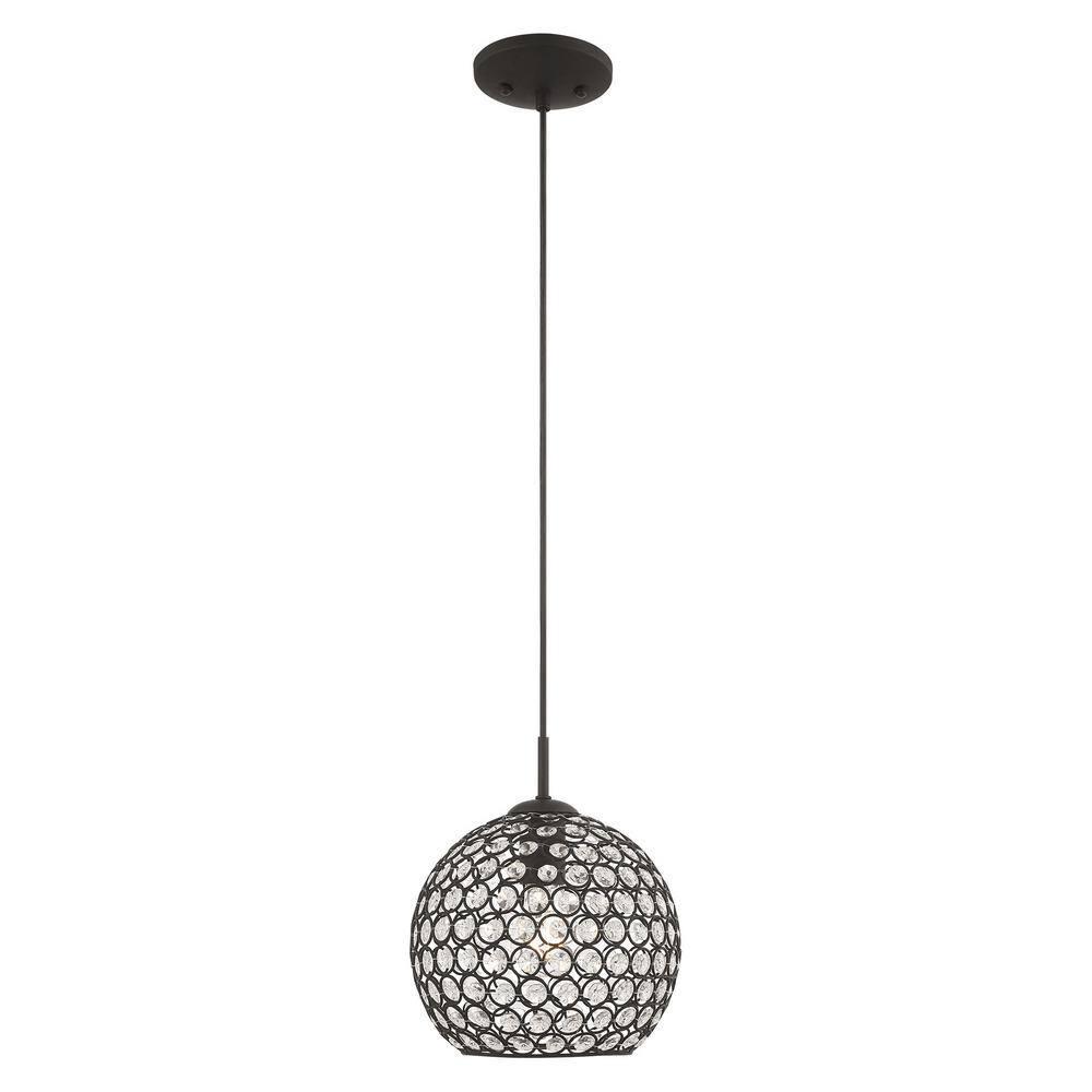 Livex Lighting Cassandra 1 - Light Pendant in  Black