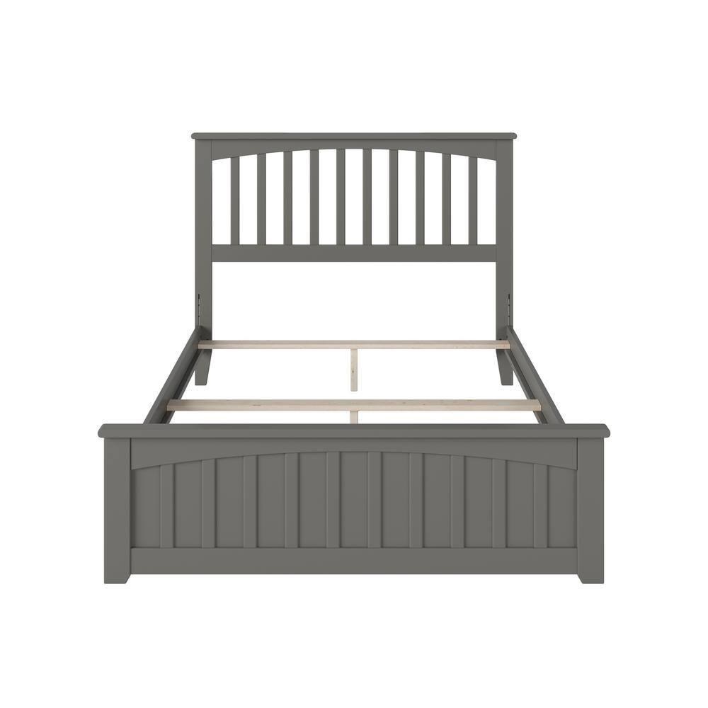 Mission Low Profile Solid Wood Platform Bed with Matching Footboard