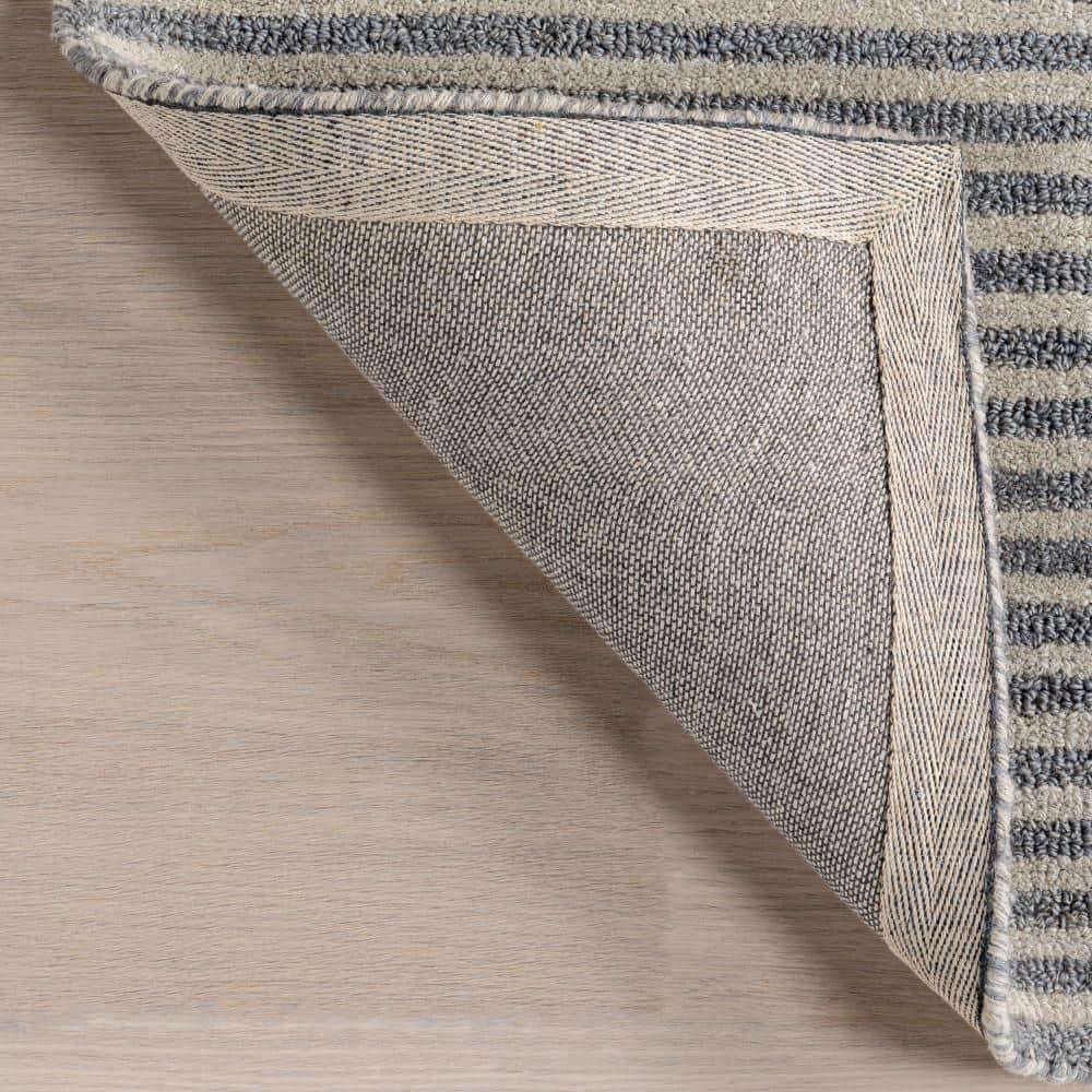 Nuloom Shelley Abstract Striped Wool Indoor Area Rug, 4' x 6', Blue