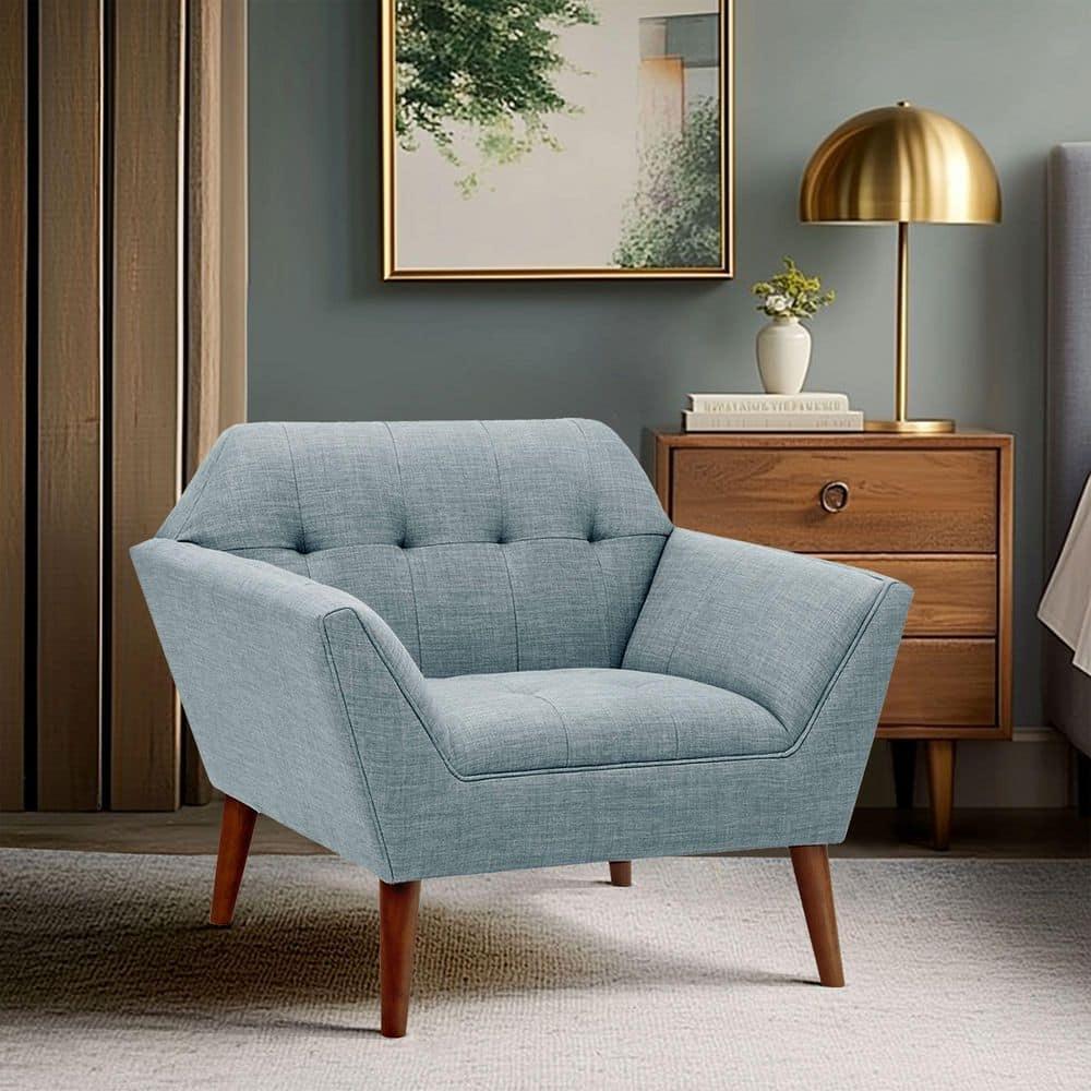Mercury Row® Merrylite Newport Wide Mid-Century Modern Lounge Chair Set of 2 (Set of 2)