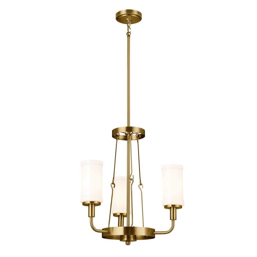 Kichler Lighting Vetivene 3 - Light Chandelier in  Natural Brass