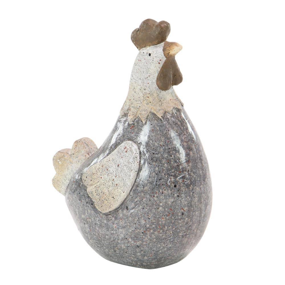 DecMode 13" Indoor Outdoor Rooster Garden Sculpture