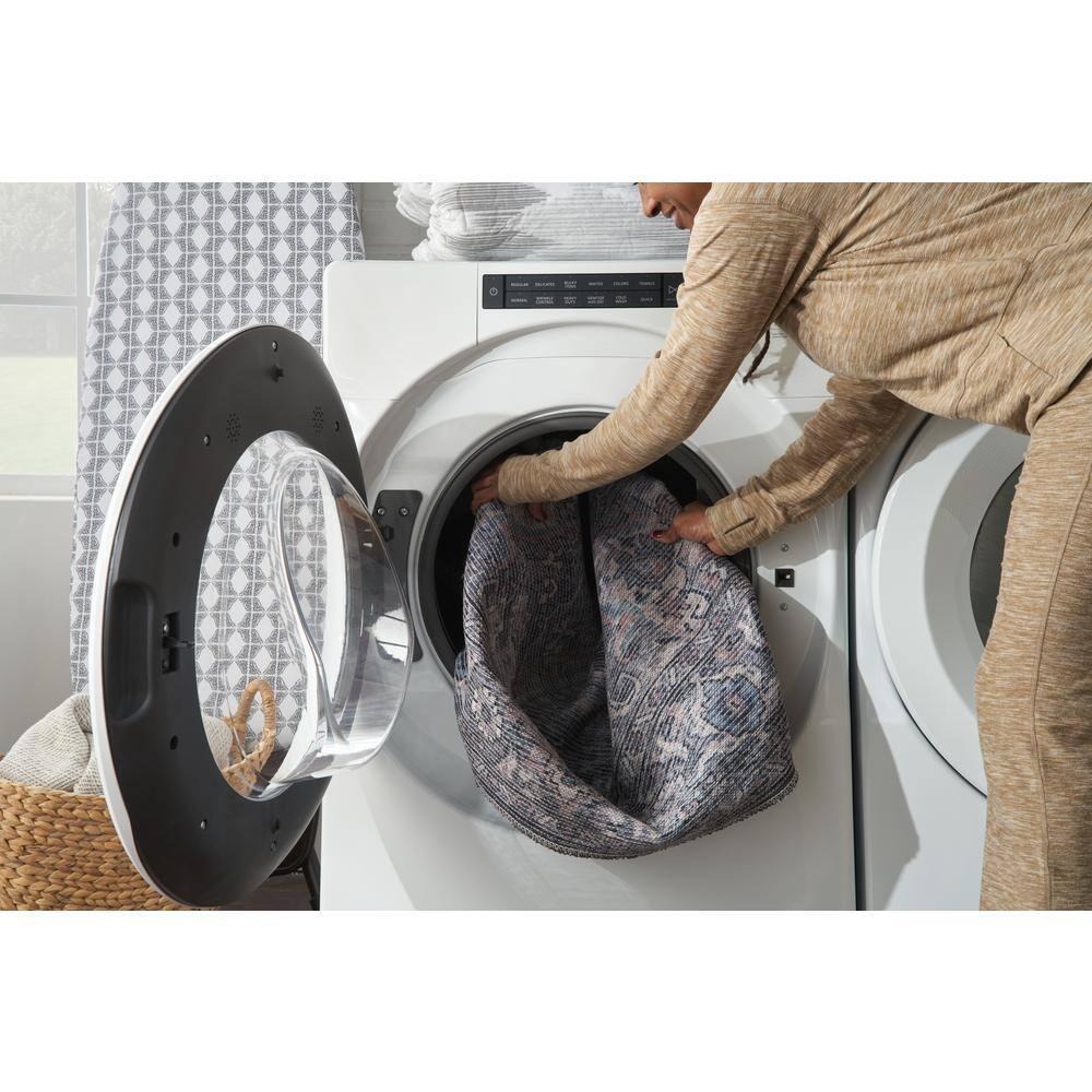 Machine Washable Oriental Gray Area Rug