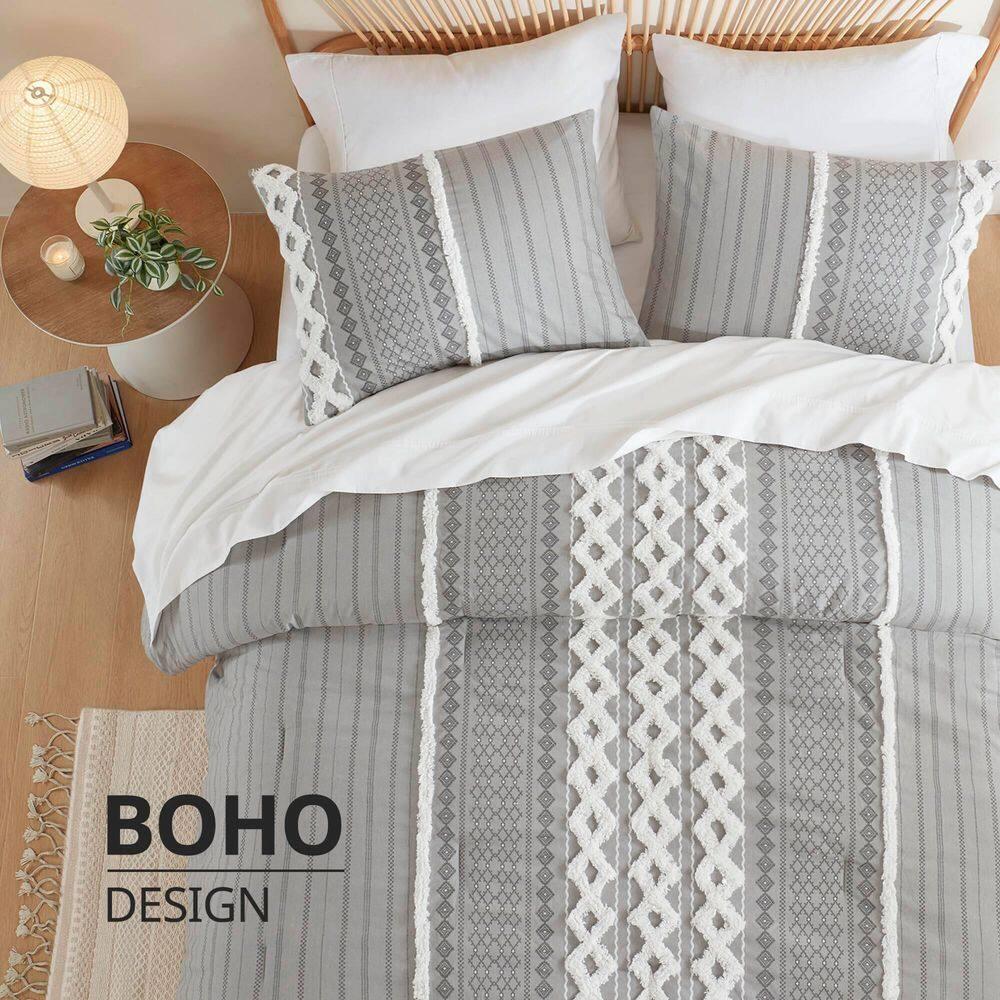 INK+IVY Imani Cotton Printed Duvet Cover Set