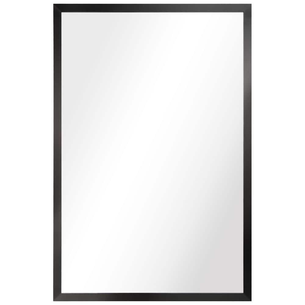 Empire Art Direct Contempo Stainless Steel Gold Wall Mirror Brushed Black 24" x 36" Black