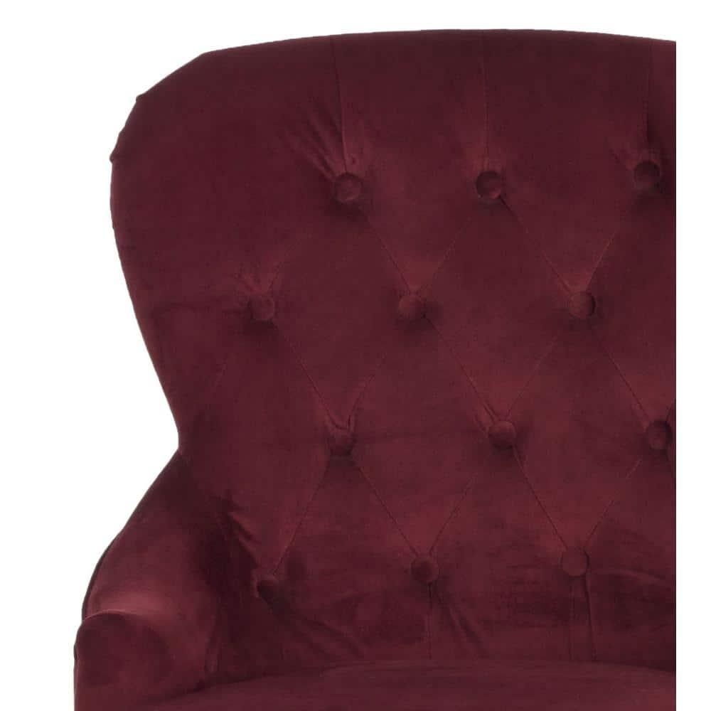 Falcon Arm Chair - MCR4544 - Red Velvet - Safavieh