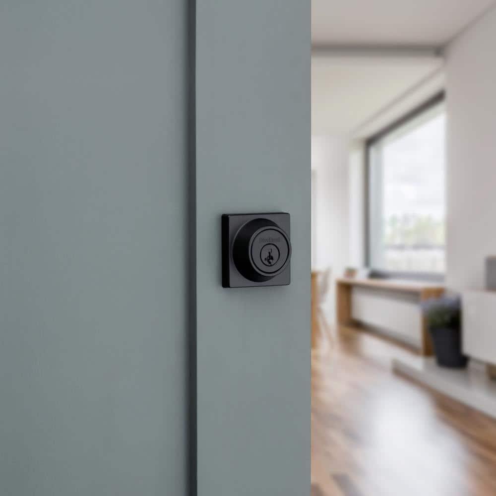 Single Cylinder Deadbolt with Square Rosette