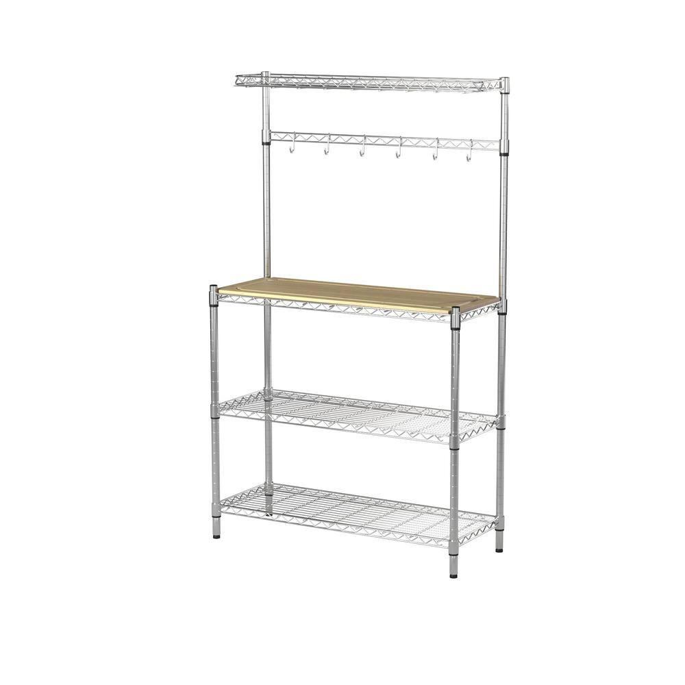 TRINITY EcoStorage® 36x14x60 Commercial Baker's Rack - Chrome