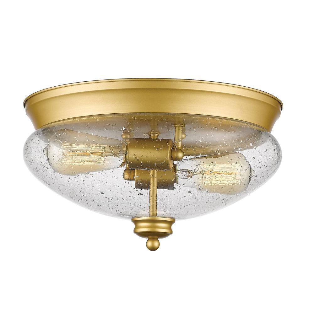 Z-Lite - Amon - 2 Light Flush Mount in Traditional Style - 13 Inches Wide by 7.5