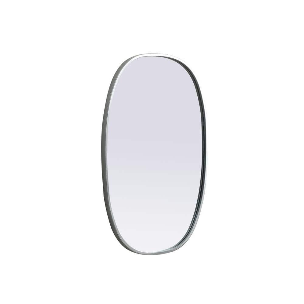 Sabine Metal Curved Oval Wall Mirror