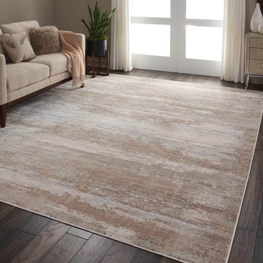 Nourison Rustic Textures Modern Indoor Area Rug Beige 7'10" x 10'6"