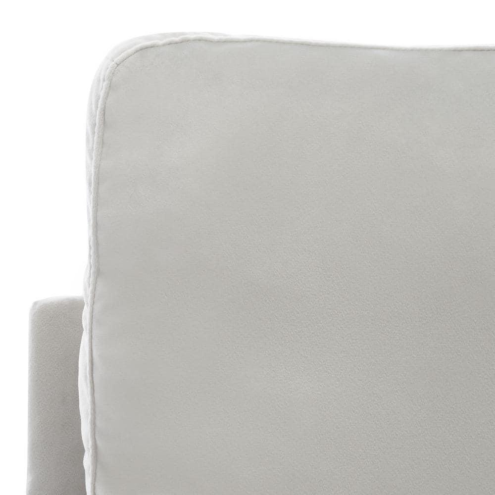 Genoa Upholstered Arm Chair - ACH4510 - Light Grey - Safavieh