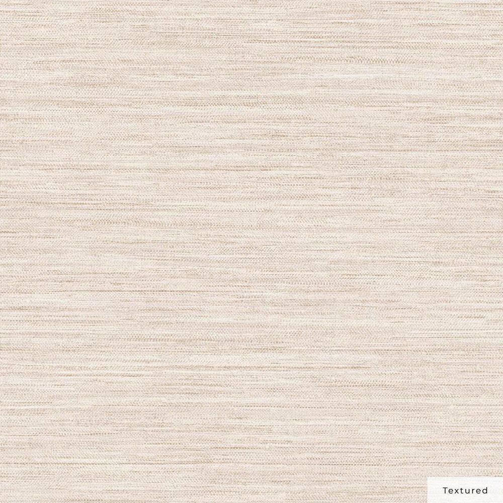 Tempaper & Co.® Faux Horizontal Grasscloth Removable Peel and Stick Wallpaper, Textured Ecru, 28 sq. ft.: Vinyl, Prepasted, Abstract Pattern