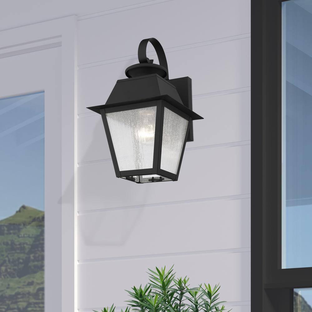 Livex Lighting Mansfield 1 - Light Wall Light in  Black