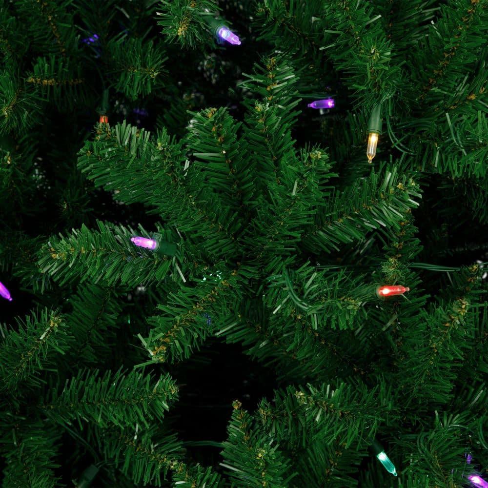 Northlight Seasonal 7.5' Pre-Lit Manchester Pine Instant Connect Artificial Christmas Tree Dual LED Lights