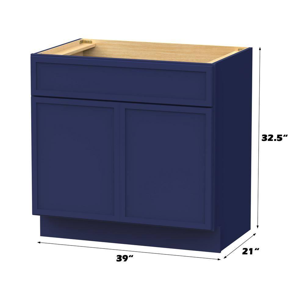 Vanity Art 39" W Birch Plywood Freestanding Single Base Storage Cabinet with Soft Close Door