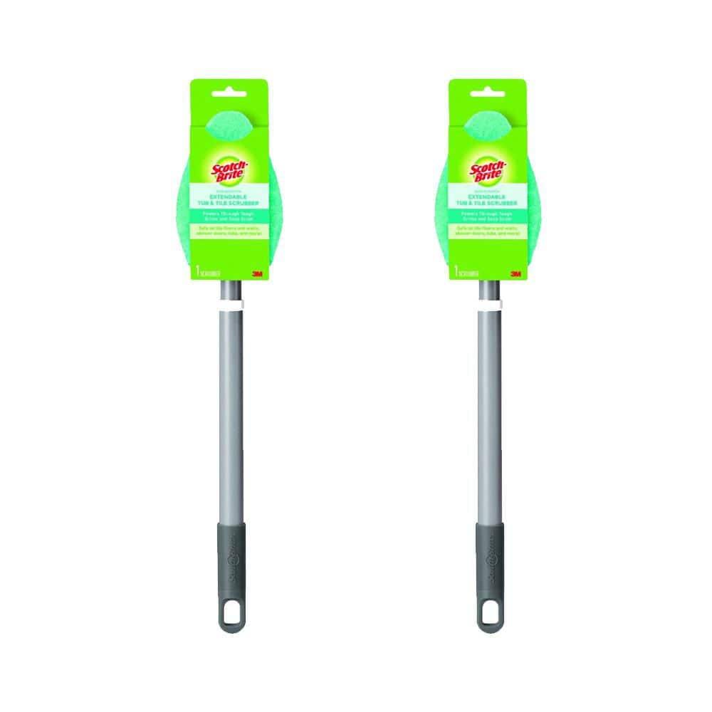 Scotch-Brite Non-Scratch Tub and Shower Scrubber Scrub Brush (2-Pack)