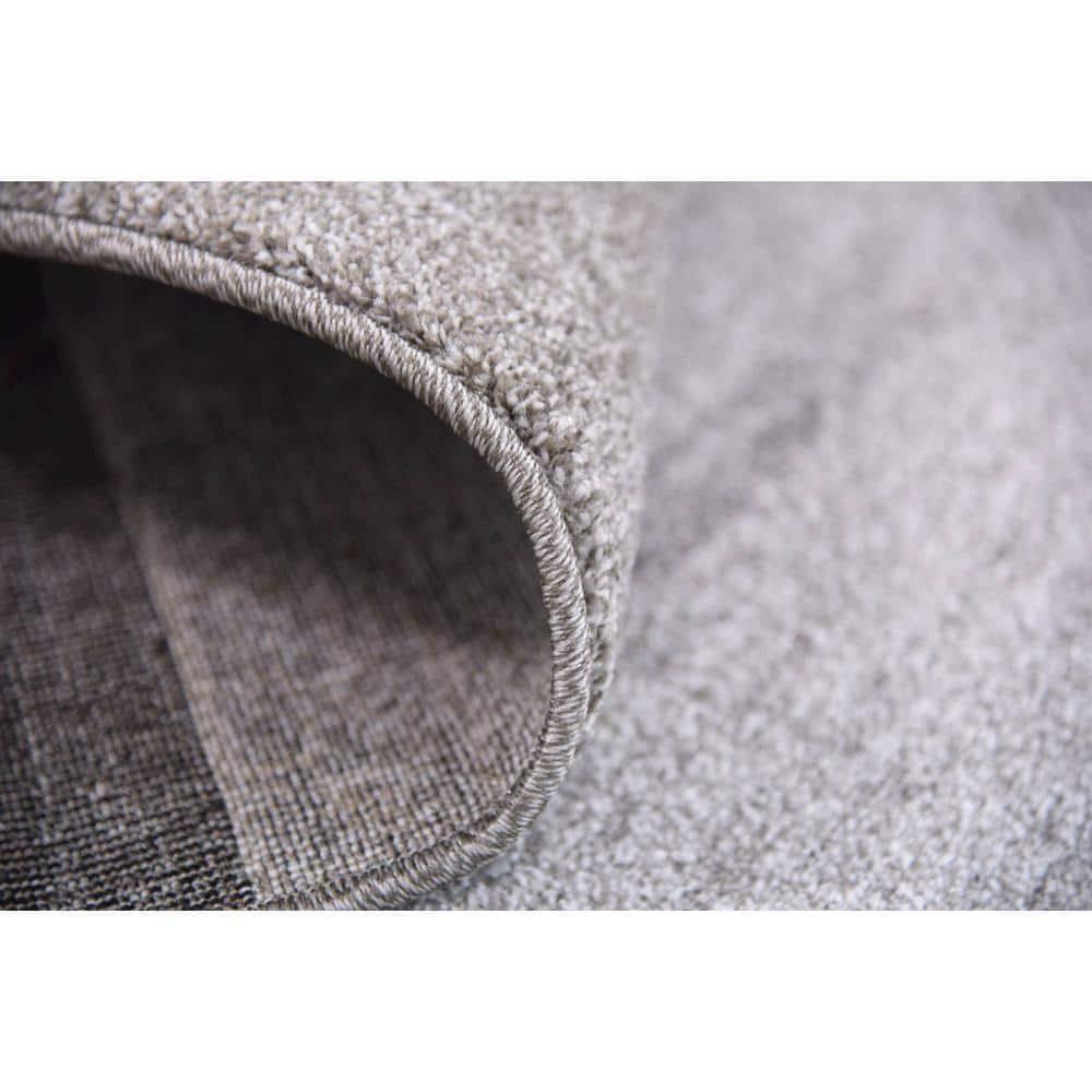 Unique Loom Del Mar Collection Area Rug - Sarah (9'  x 12' Rectangle Light Gray/Gray)