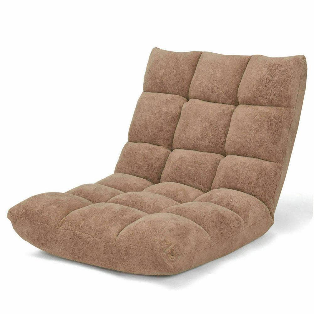 JYHOME Floor Chair  14-Position Adjustable Floor Chair with Back Support  Folding Padded Gaming Sofa Chair for Reading  Gaming  Meditation  Living Room Lazy Lounge Chair  Floor Video Gami